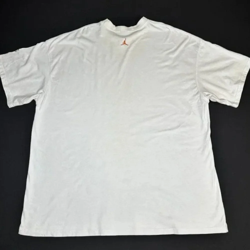 Nike Jordan All Over Front Print White Retro Shoes Sketch Orange Logo